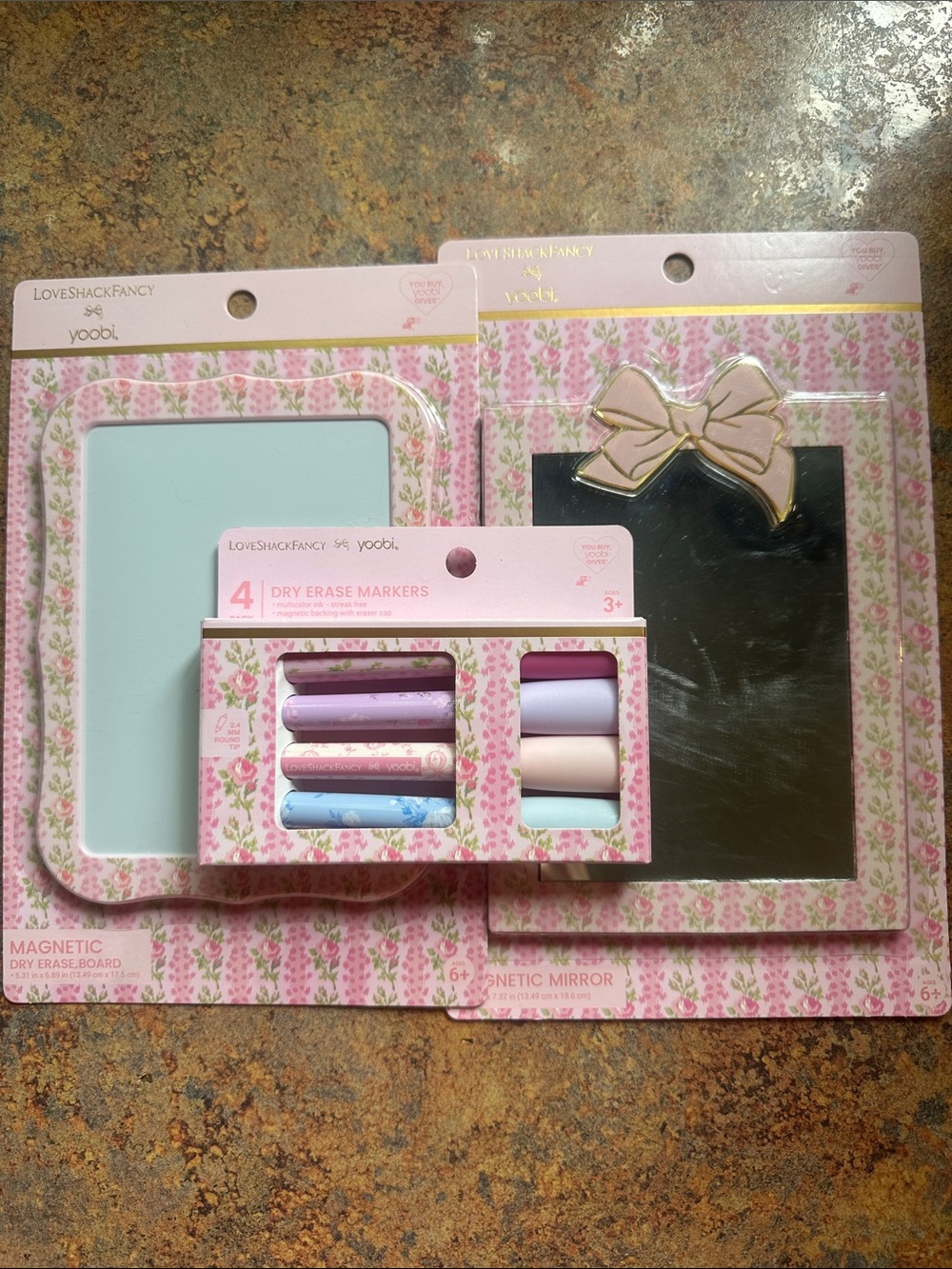 Love Shack Fancy x Target White Board/Makers and Mirror
